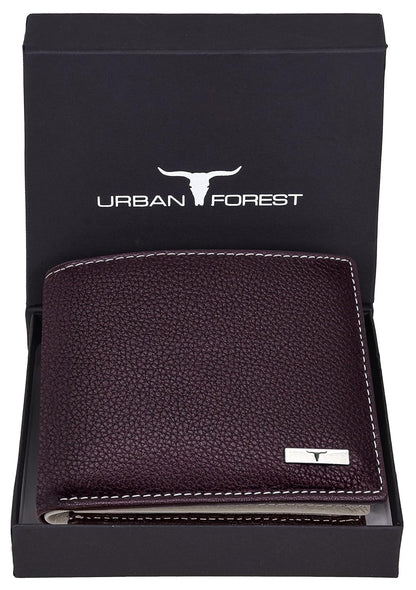NEW BROWN/SAND BI-FOLD LEATHER MEN'S WALLET RFID PROTECTION GIFT ITEM