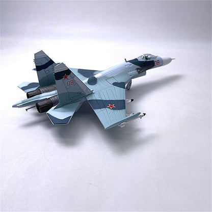 1/100 SU-27 Flanker Heavy Aircraft Fighter Aircraft Model Military Ornament