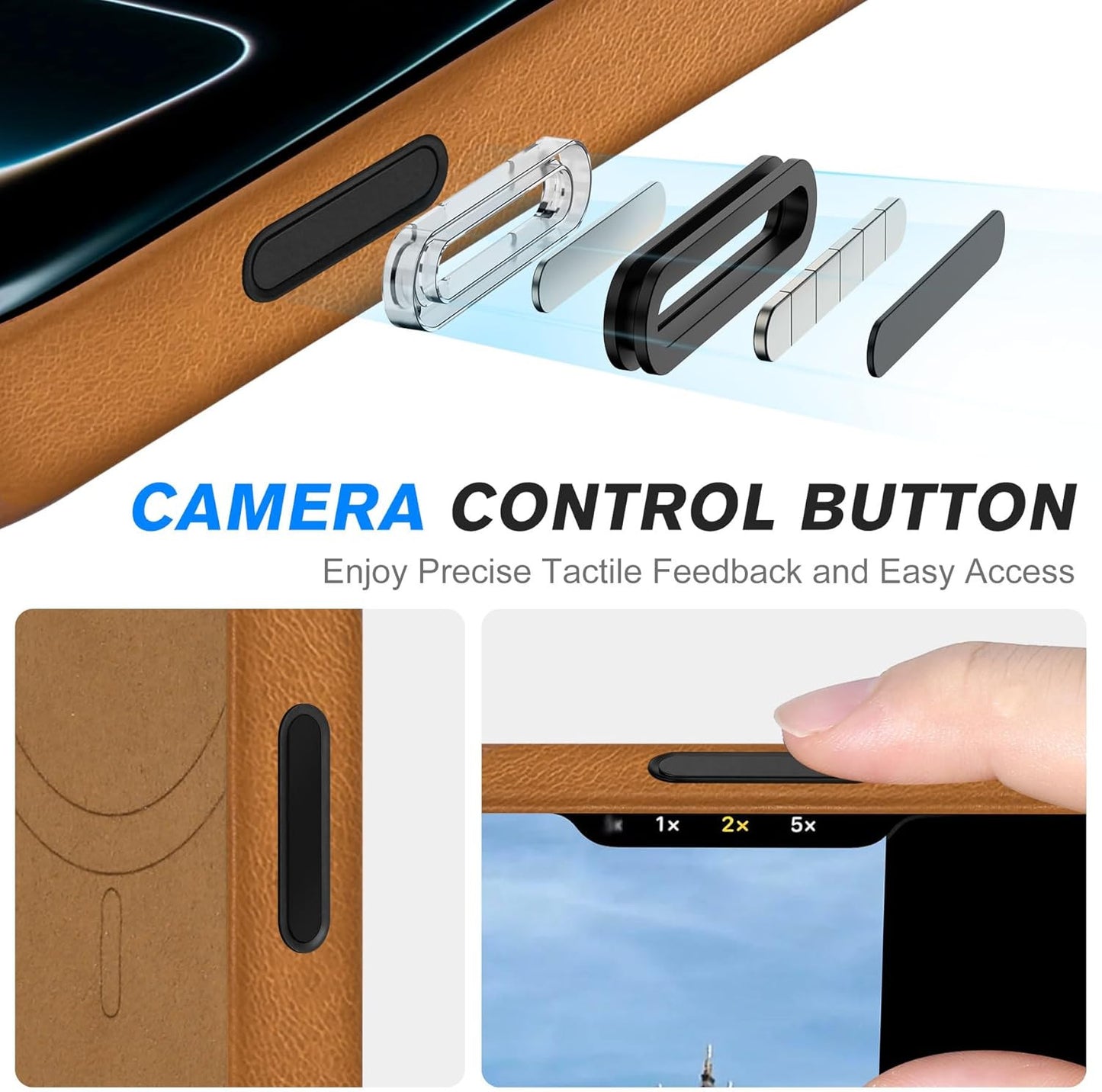 Genuine Leather Case for Iphone 17 6.3" 2025 | Compatible with Magsafe, Camera B