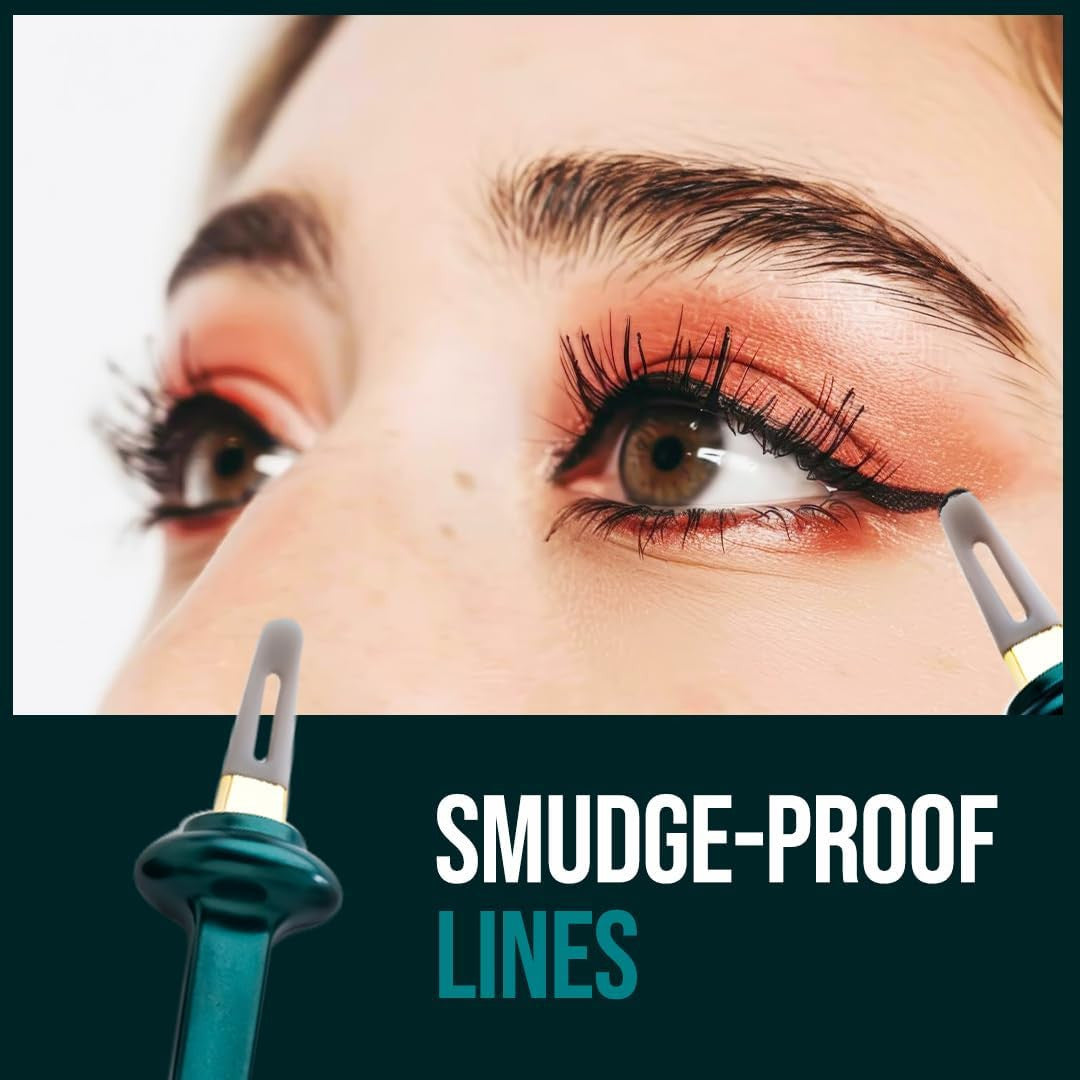Eyeliner Gel No-Skip Eyeliner Silicone Guide Tool Reusable Eyeliner Brush Makeup