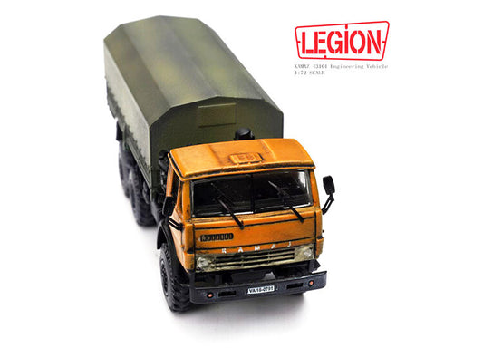 1/72 Russian KAMAZ truck model Engineering vehicle painting