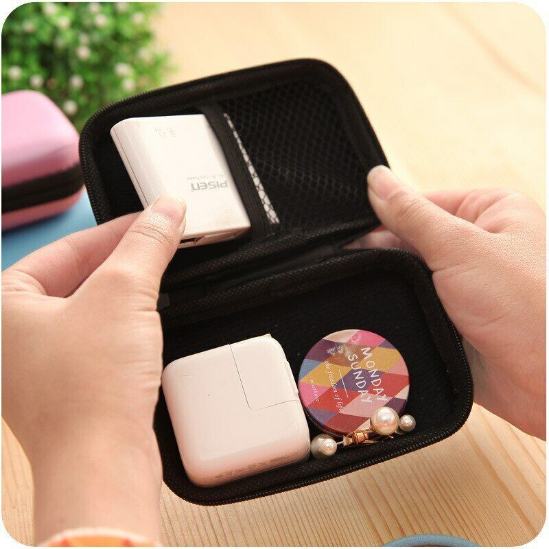 Unisex Mini Wallets Card Coin Purse Pouch Bags Portable Key Earphone Line Case