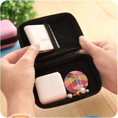 Unisex Mini Wallets Card Coin Purse Pouch Bags Portable Key Earphone Line Case