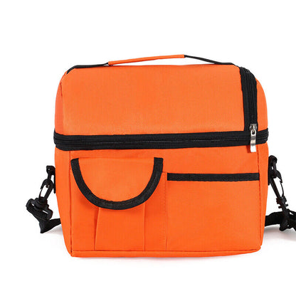 Insulation Pack Lunch Bag Double-layer Fresh-keeping Bag Picnic Pouch Ice Pack