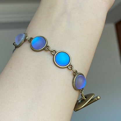 Handmade Heavy Retro Color-Changing Bead Bracelet Women's Niche Beaded Jewelry