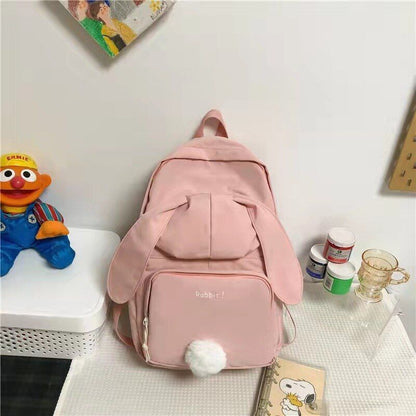 Women Backpack Canvas Teenage Bags Candy Color School Bag Outdoor Travel College