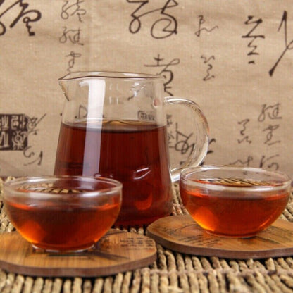 Yunnan Menghai Old Tree Shu Puerh Made By Puer Material 7562 Tea Brick 250g