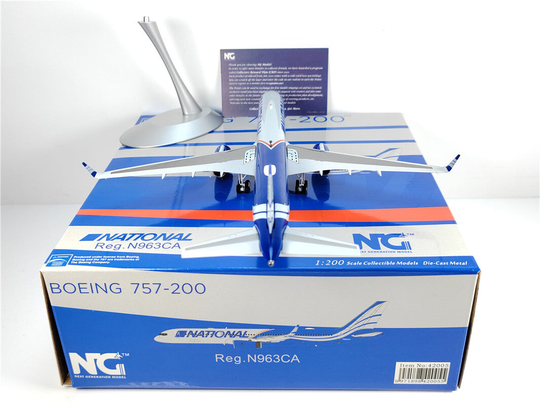 1:200 NG Model NATTONAL B757-200 Passenger Airplane Diecast Aircraft Model