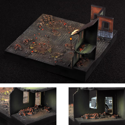 PMA 1/72 WWII Europe Street Scene Floor Finished Model (Without Tank Figures)