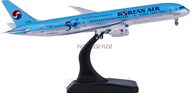 for JC Wings Korean Air for Boeing 787-9 Dreamliner HL8081 1:400 Pre-built model