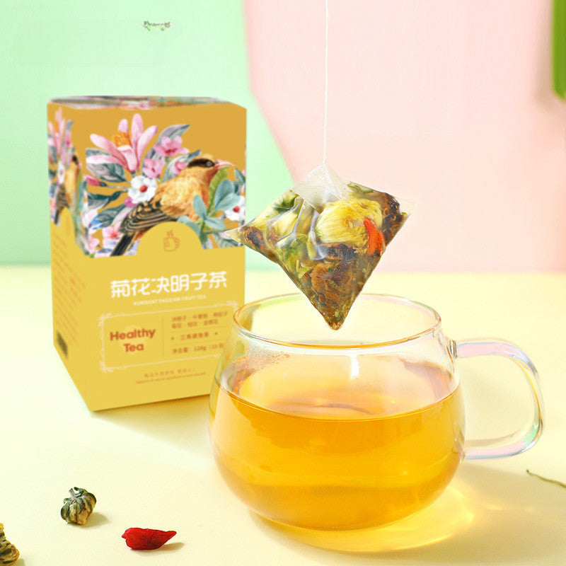 Herbal Tea Bag Chrysanthemum Cassia Seed Burdock Honeysuckle Natural Blend