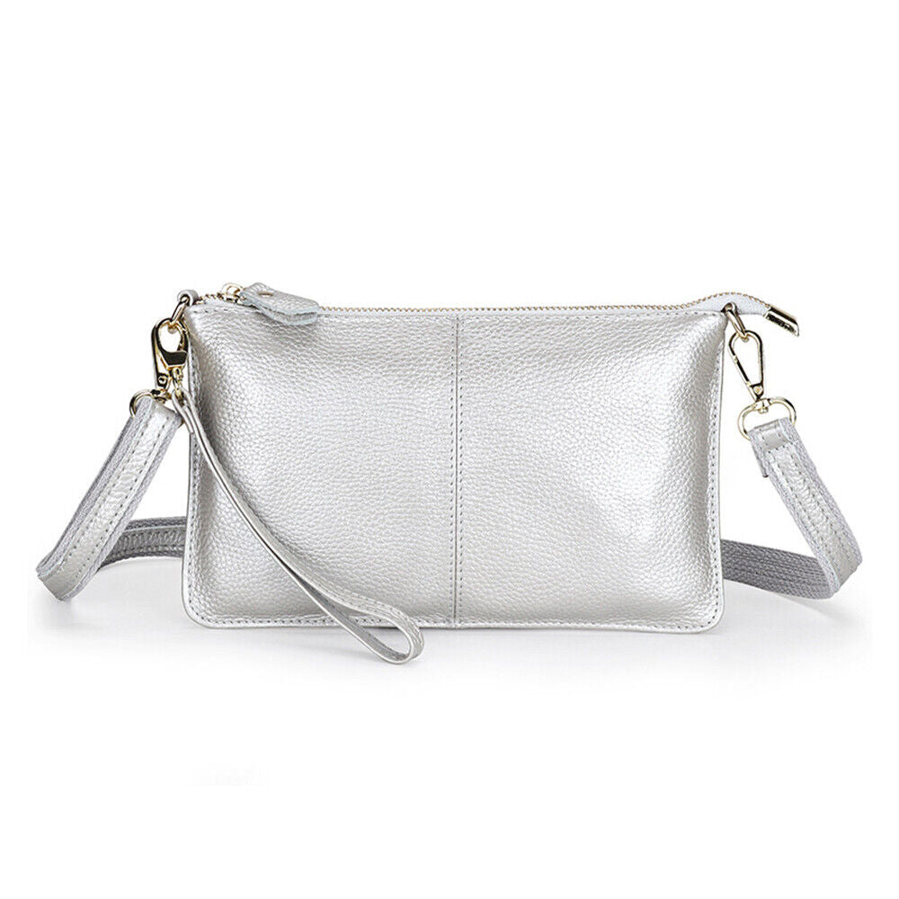 Womens Genuine Leather Clutch Messenger Handbag Crossbody Shoulder Bag Purse US