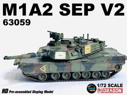1/72 Dragon US M1A2 SEP V2 Abrams Tank NATO Tricolor 63059 Finished Model