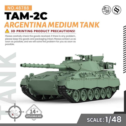 SSMODEL SS48788 1/48 Military Model Kit Argentina TAM-2C Medium Tank