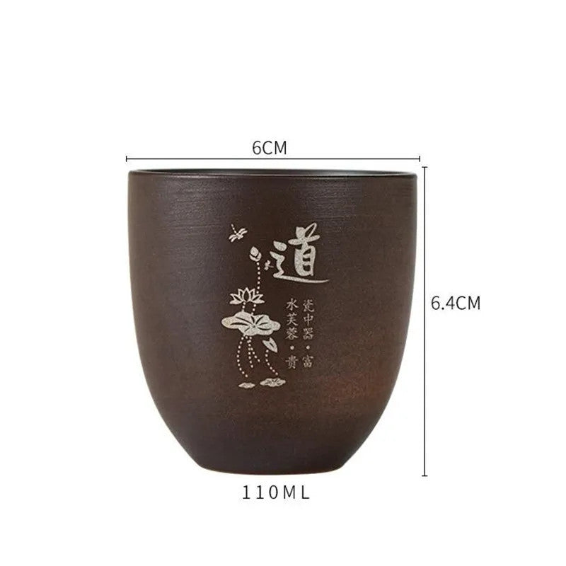 Yixing Purple Clay Teacup Handmade Master Teacup Portable Personal Single Cup