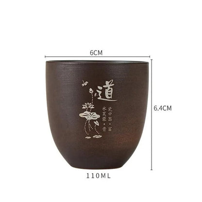 Yixing Purple Clay Teacup Handmade Master Teacup Portable Personal Single Cup