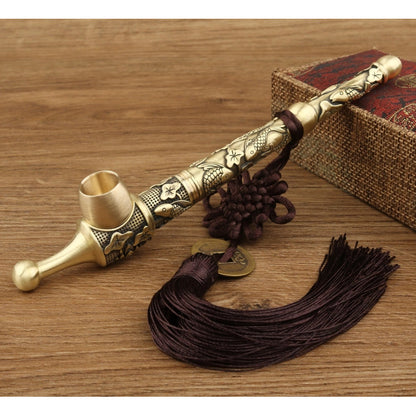 New 17cm Handmade pure Copper Old-Fashioned Pipe Multifunctional Pipe Pot Gift