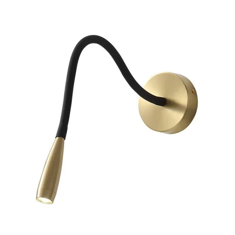 Wall Lamps Nordic Modern LED Brass Creative Adjust Flexible Indoor Bedroom Light