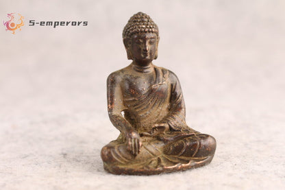 China Bronze mini Statue Buddh Tabletop mini statue Figurine Home Decor Gift