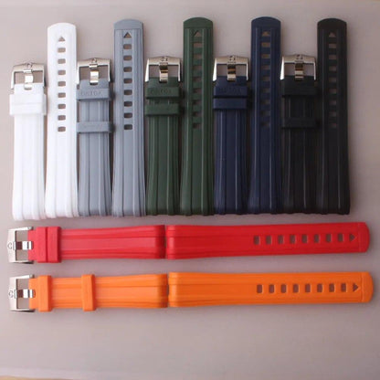 20mm Rubber Silicone Watch Strap Band For Omega Seamaster 300 Watchband Belts