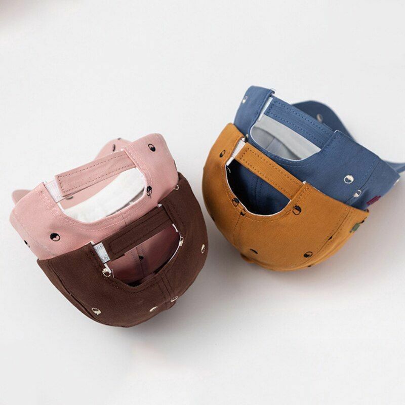 Baby Hats Letter Printing Soft Cotton Adjustable Baseball Caps Children Snapback