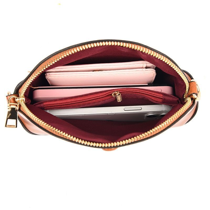 Vintage Shell Shoulder Bag High Quality Oil Synthetic Leather Bags Handbag Purse