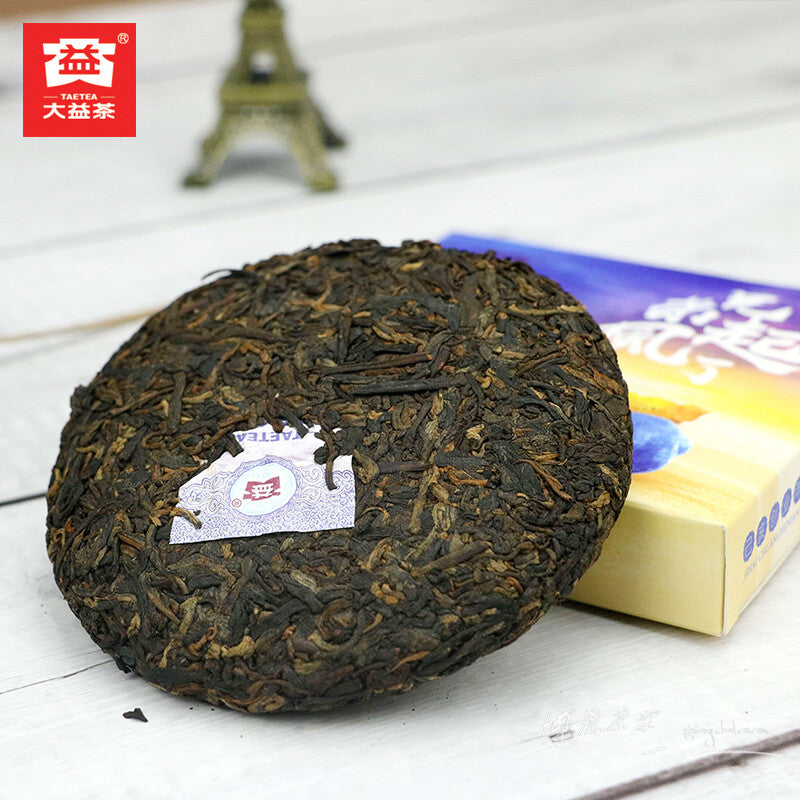 TAETEA Brother Qi Feng Le Dayi Pu-erh Tea Mini Cake 2019 100g Ripe Puer 1901