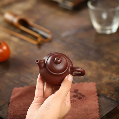 100ml Small Tea Pot Real Yixing Zisha Purple Clay Marked Kungfu Tea Pot Rongtian