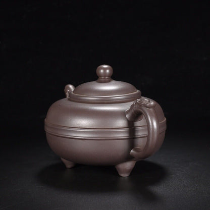 Chinese Yixing Zisha Clay Handmade Exquisite Teapot（龙凤吉祥 底款：汪寅仙）