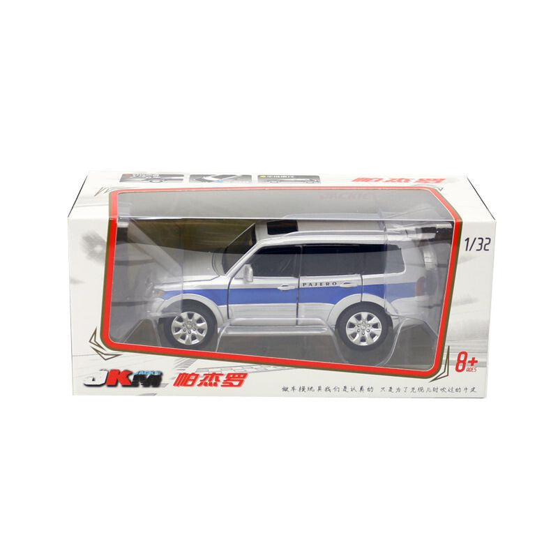 1:32 Diecast Mitsubishi Pajero Metal Car Model Toy Door Open Sound Light Gift