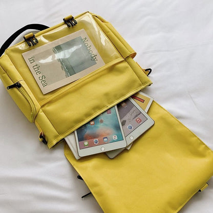 Backpack Clear Pocket Large Transparent Shoulder Bag Traveling 38*8.5*33 CM 1 PC