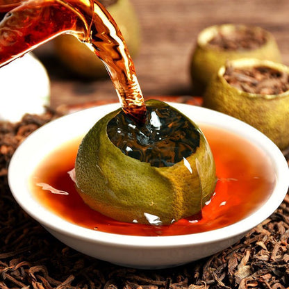 Premium Pu'er Xinhui Green Orange Peel Chenpi Citrus Puer Puerh Ripe Tea 250g