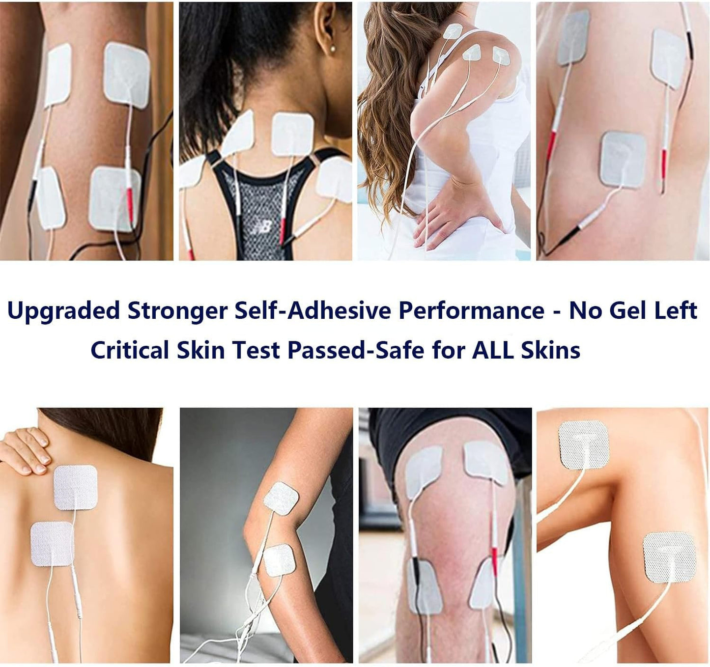40 TENS Electrode Pads EMS Replacement Unit 7000 3000 2x2 Muscle Stimulator BULK