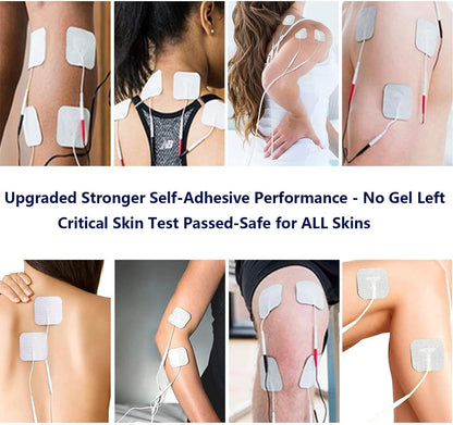 40 TENS Electrode Pads EMS Replacement Unit 7000 3000 2x2 Muscle Stimulator BULK