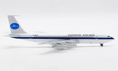 1:200 Aviation SHANGHAI AIRLINES BOEING B707-300 Airplane Diecast Plane Model