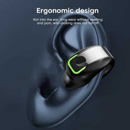 Bluetooth 5.3 Wireless Earbuds Ear Clip Bone Conduction Headphones Sport Headset