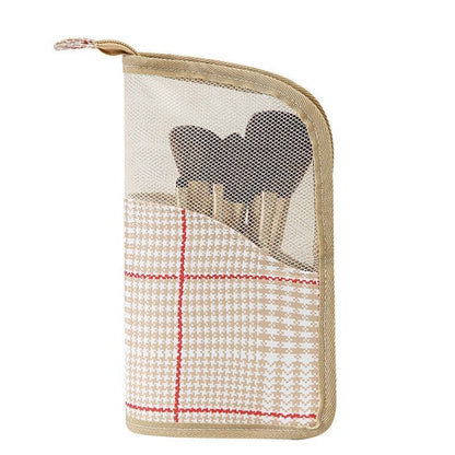 Cosmetic Bag Clear Zipper Bag Travel Makeup Brush Holder Organizer Toiletry Bags