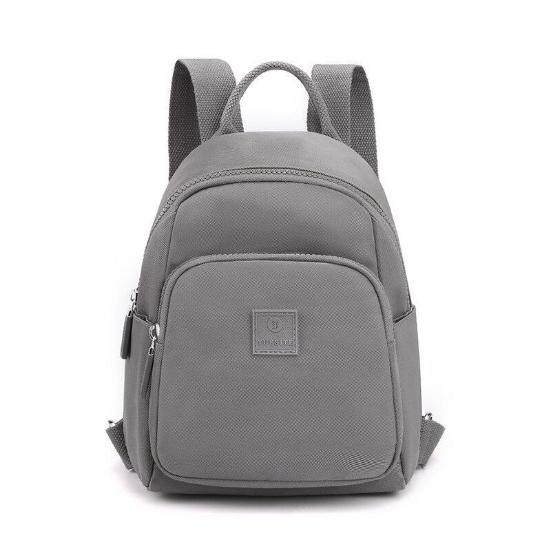 Waterproof Nylon Cloth Backpack Small School Bags School Travel Polyester Zipper