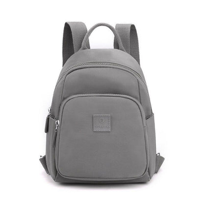 Waterproof Nylon Cloth Backpack Small School Bags School Travel Polyester Zipper