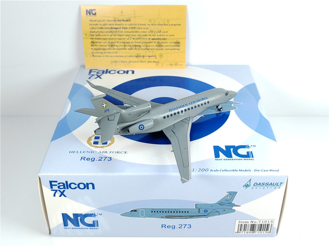 1:200 NG Model HAF DASSAULT AVIATION Falcon 7x Airplane Diecast Aircraft Model