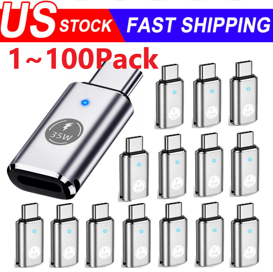 35W USB-C Male to iOS Female Adapter + lanyard For iPhone 15 Pro Max 15 Plus Lot