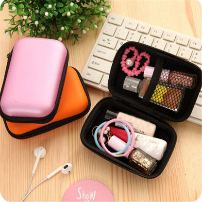 Earphone Pouch USB Data Charger Cable Organizer MINI Storage Bag Travel Case*US
