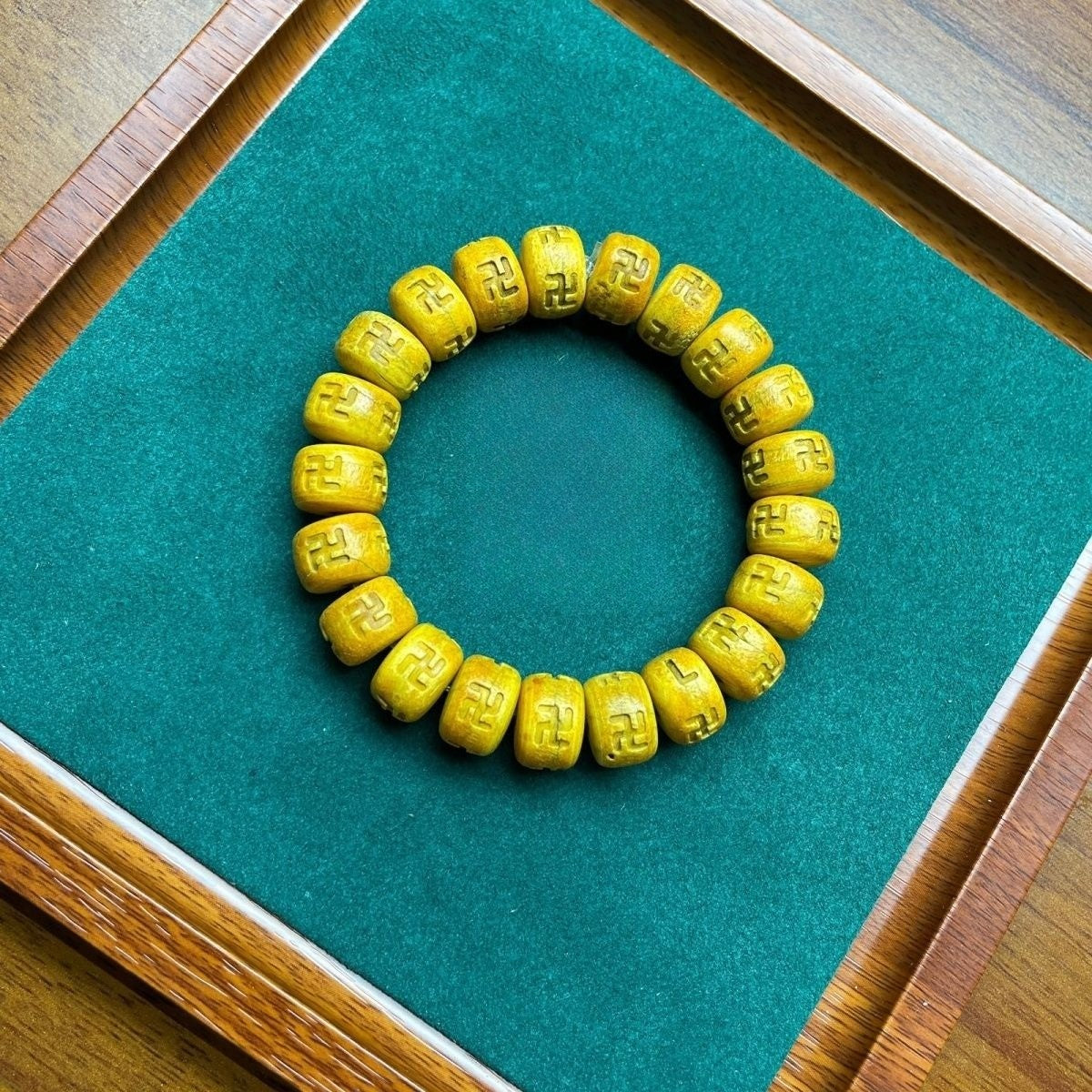 Natural 14x10mm Tibetan Tolin Main Buddha Bead Bracelet