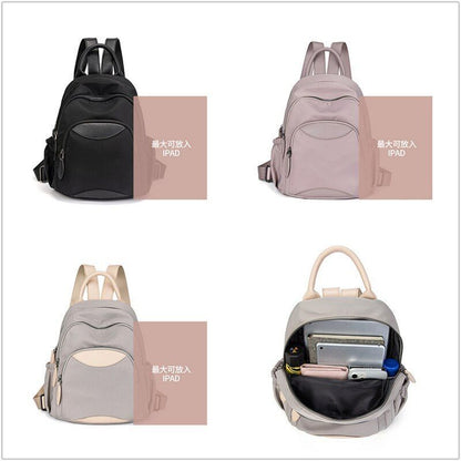 Waterproof Backpack Leisure Traveling Bags Small 1PC Leather Makeup Purse Oxford