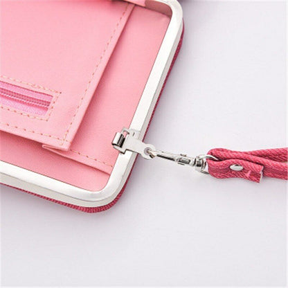 Women's Purse PU Leather Wallet Bag Card&ID Money Clamps Cash Clip Billfold Lady