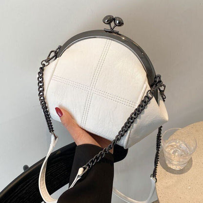 Two Straps Shell Lock Bag Bags Women Shoulder Crossbody Bags PU Women's Handbags