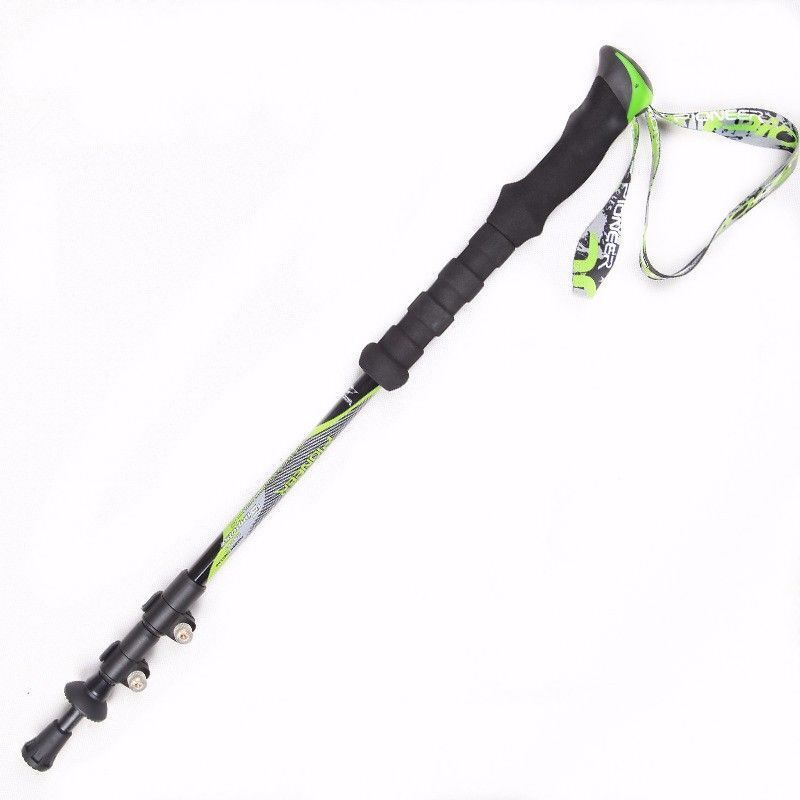 1pc/pair Carbon Fiber Nordic Walking Cane Trekking Pole Telescopic Sticks Green