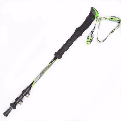 1pc/pair Carbon Fiber Nordic Walking Cane Trekking Pole Telescopic Sticks Green