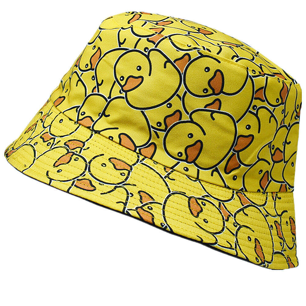 Unisex 100% Cotton Bucket Hat Boonie Hunting Fishing Outdoor Reversible Cap