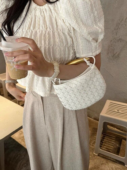 New woven bags senior sense of handbag dumpling bag shoulder crossbody bag